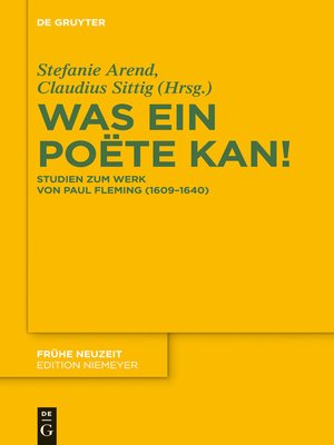cover image of Was ein Poëte kan!